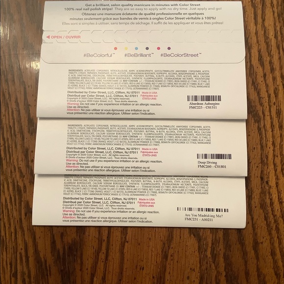 NWT 3 sets of Color Street - Picture 2 of 2